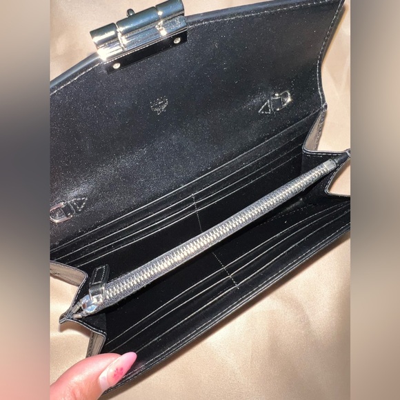 MCM • Brand new Tracy crossbody wallet in black leather visetos - Picture 6 of 8